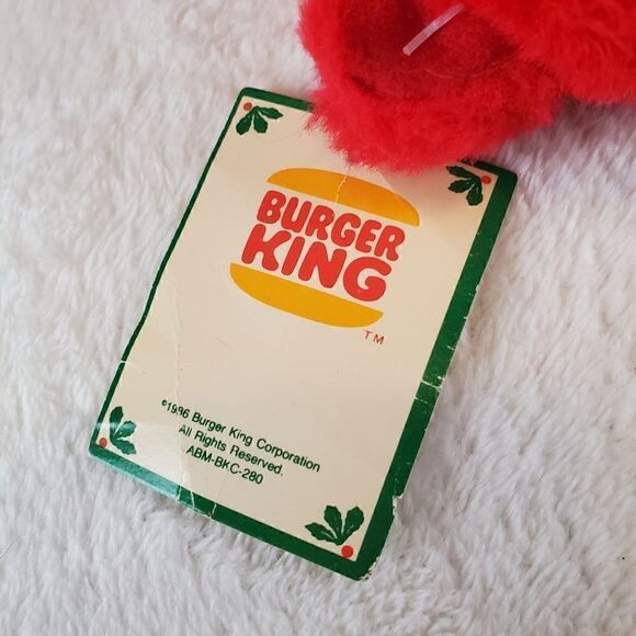 1986 Burger King Red Crayola Stuffed Bear - Picture 8 of 10